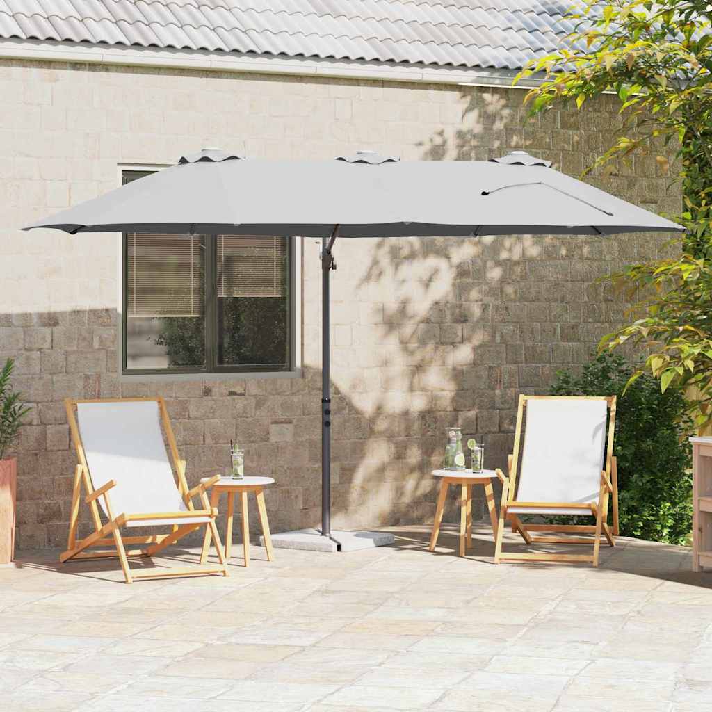 Parasol 372 X 198 X 243 Cm Polyester En Aluminium