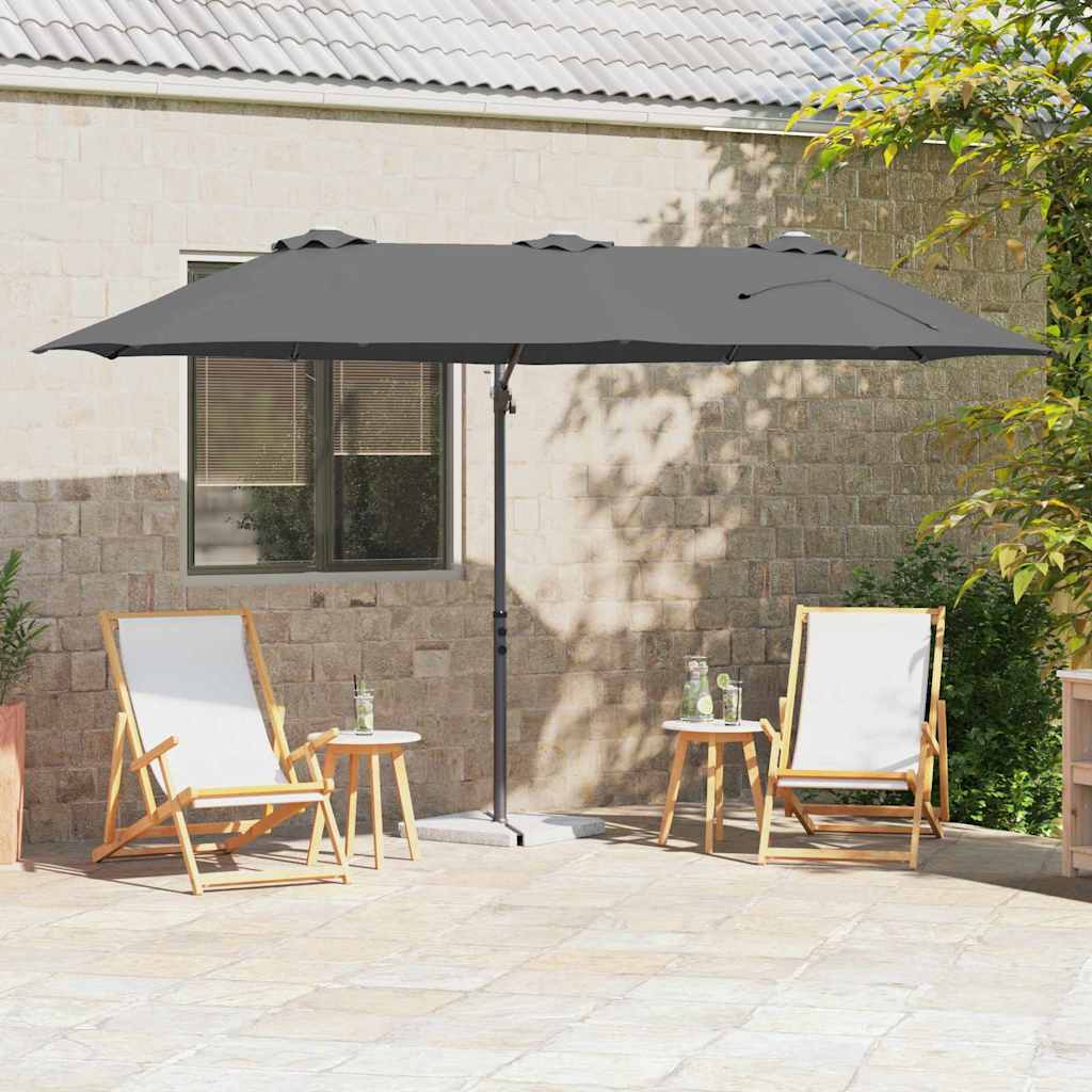 Parasol 372 X 198 X 243 Cm Polyester En Aluminium