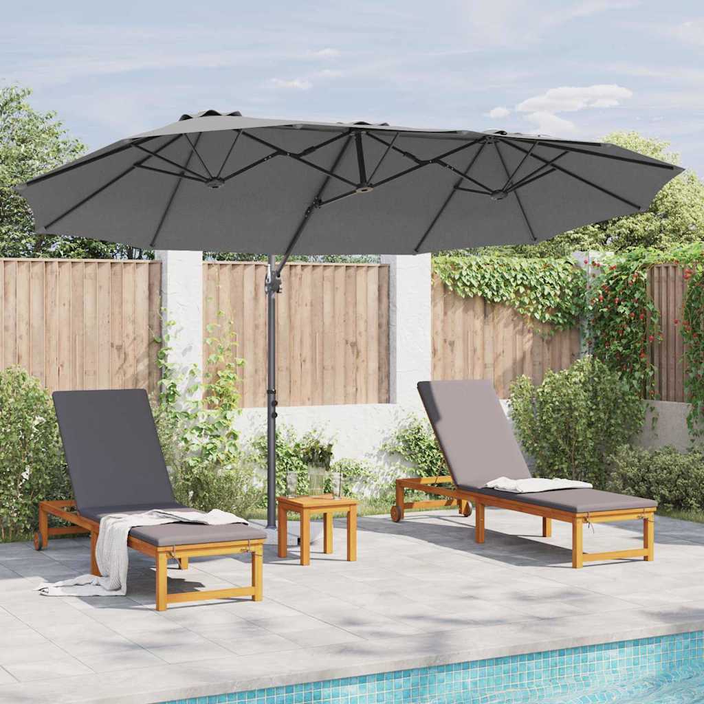Parasol 372 X 198 X 243 Cm Polyester En Aluminium