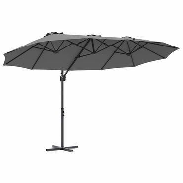 Parasol 372 X 198 X 243 Cm Polyester En Aluminium