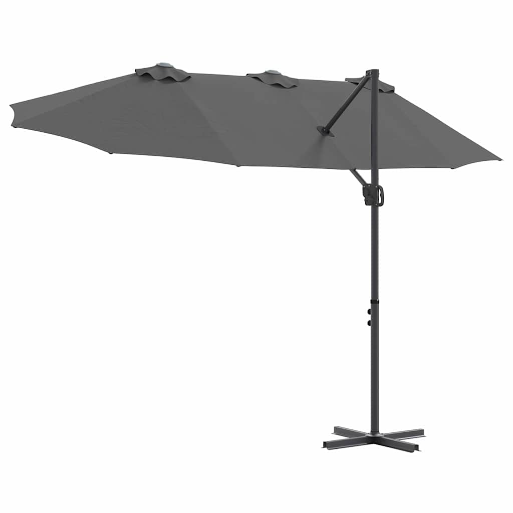 Parasol 372 X 198 X 243 Cm Polyester En Aluminium