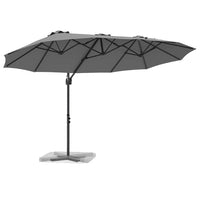 Parasol 372 X 198 X 243 Cm Polyester En Aluminium