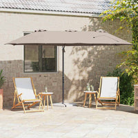 Parasol 372 X 198 X 243 Cm Polyester En Aluminium