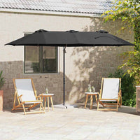Parasol 372 X 198 X 243 Cm Polyester En Aluminium