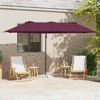 Parasol 372 X 198 X 243 Cm Polyester En Aluminium