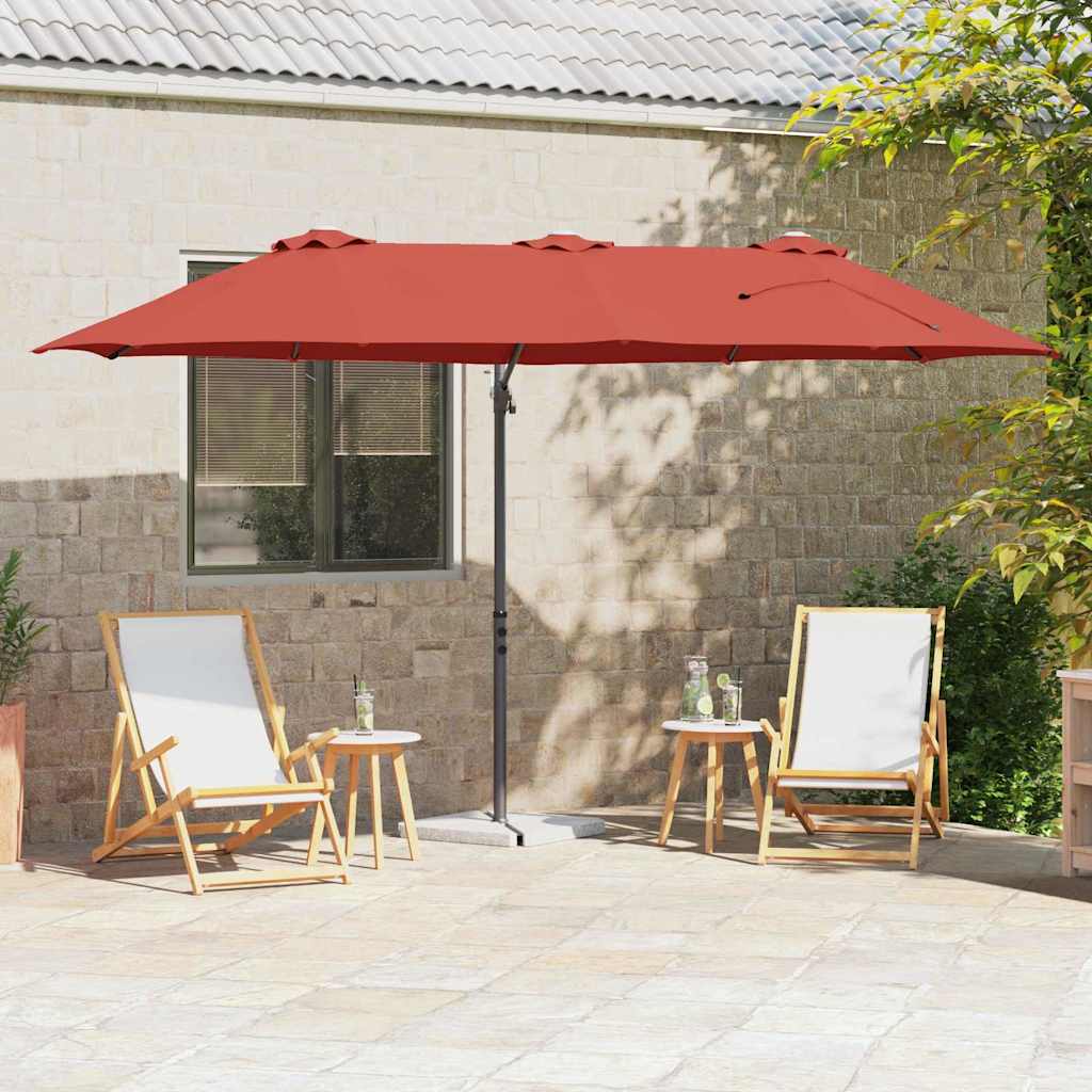 Parasol 372 X 198 X 243 Cm Polyester En Aluminium