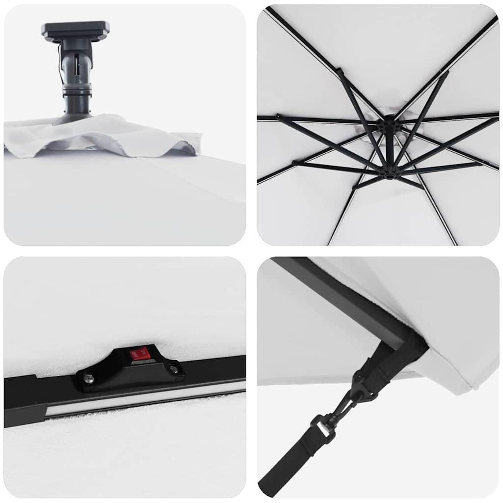 Parasol 294 X 294 X 248 Cm Polyester En Aluminium