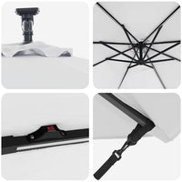 Parasol 294 X 294 X 248 Cm Polyester En Aluminium