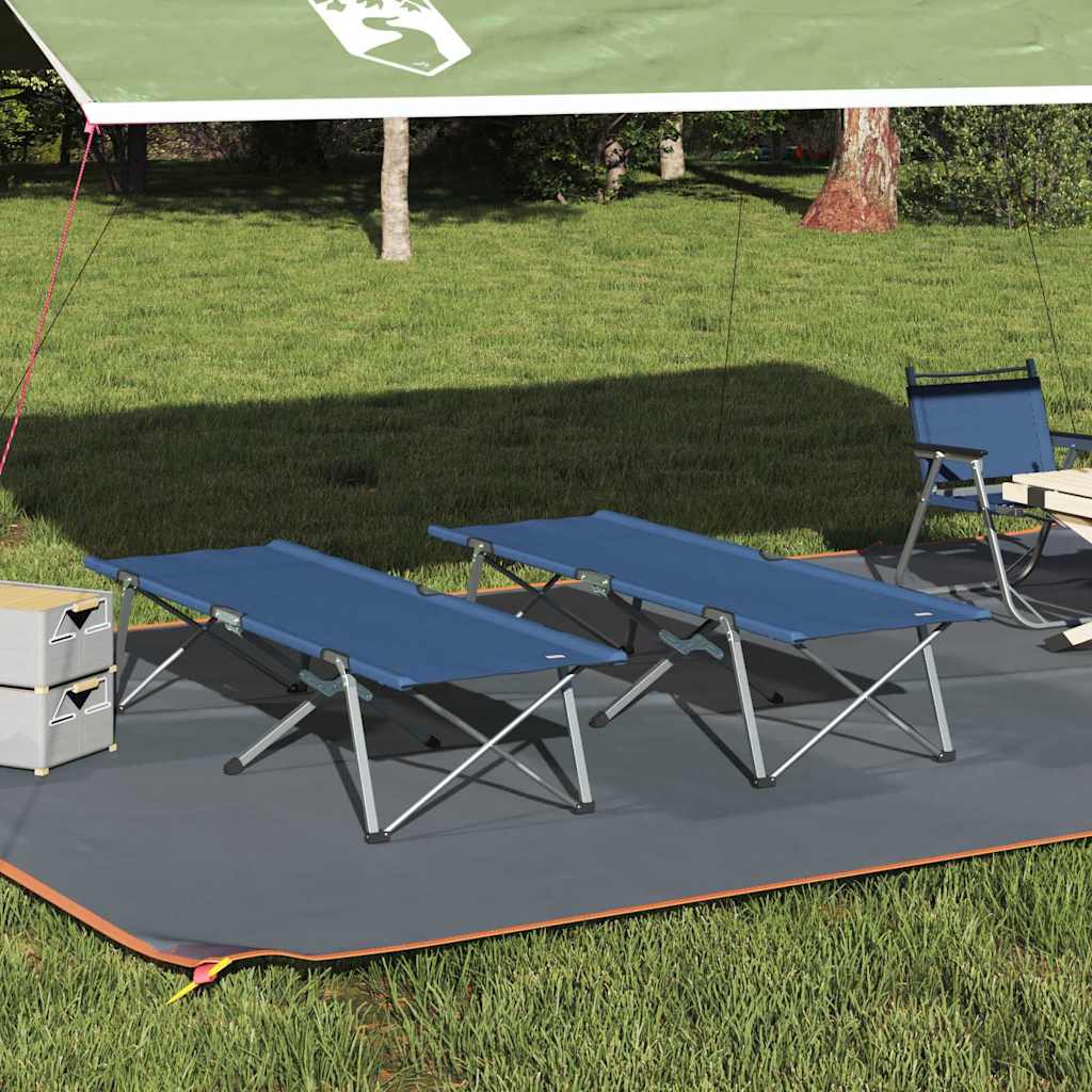 Opvouwbaar Camping Bed 2 Pcs Bossen 194 X 62,5 X 42,5 Cm