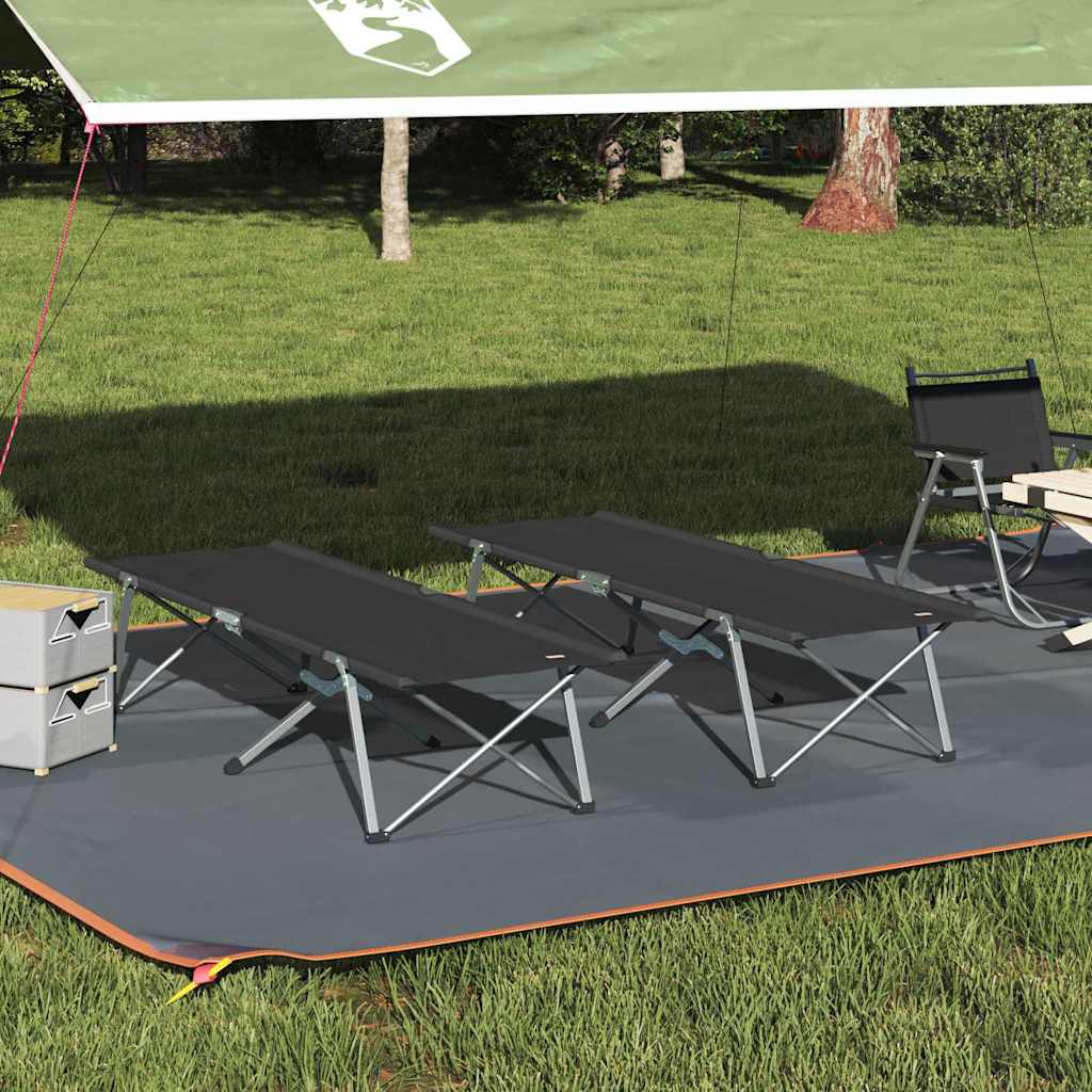 Opvouwbaar Camping Bed 2 Pcs Bossen 194 X 62,5 X 42,5 Cm