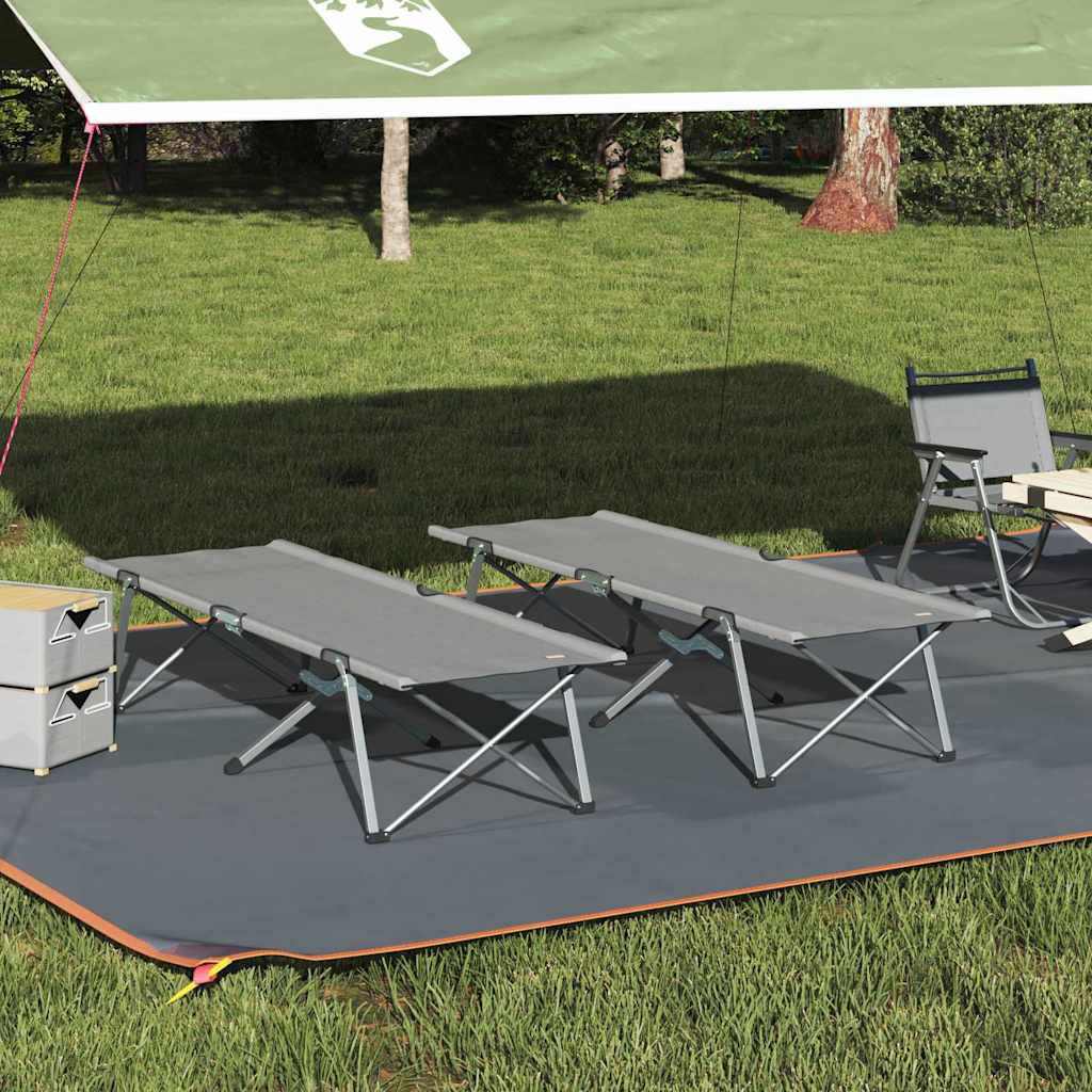 Opvouwbaar Camping Bed 2 Pcs Bossen 194 X 62,5 X 42,5 Cm