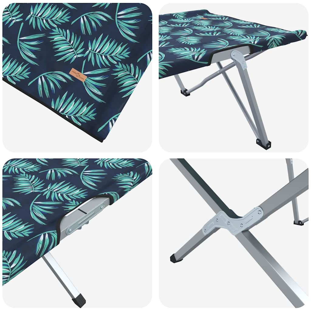 Opvouwbaar Camping Bed 2 Pcs Bossen 194 X 62,5 X 42,5 Cm