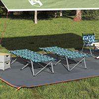 Opvouwbaar Camping Bed 2 Pcs Bossen 194 X 62,5 X 42,5 Cm