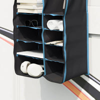 Hangende Tent Organizer 10 Vakken Zwart 40,5 X 25 X 80 Cm