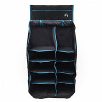 Hangende Tent Organizer 10 Vakken Zwart 40,5 X 25 X 80 Cm