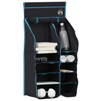 Hangende Tent Organizer 10 Vakken Zwart 40,5 X 25 X 80 Cm
