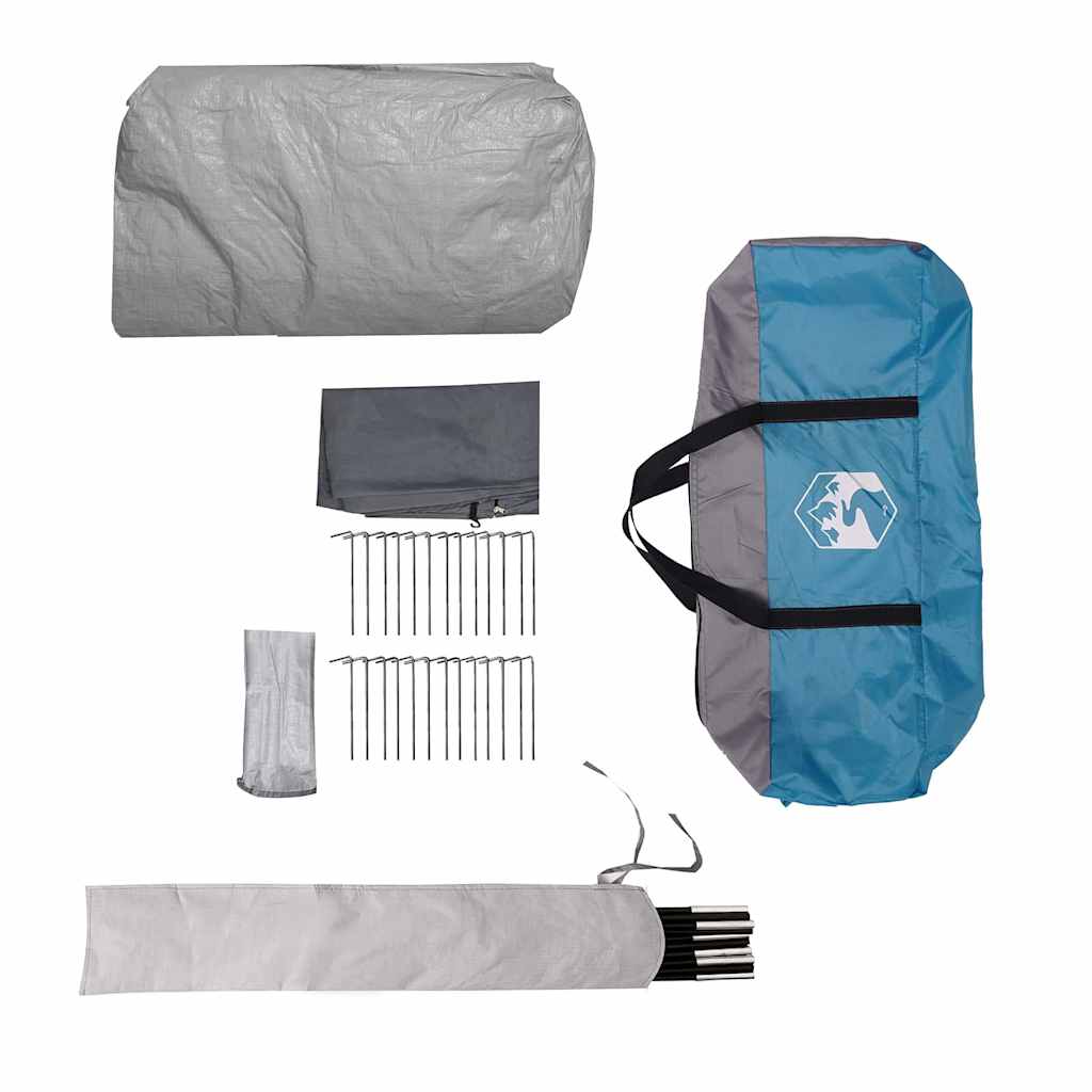 Tunnel Tent 6-Persoon Met Dak En Grijs 700 X 590 X 215 Cm
