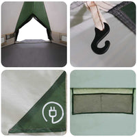 Teepee Tent Voor 6 Personen En Wit 490 X 410 X 210 Cm