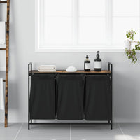 Wasmand 3 Vakken Met Plank Kleurig