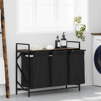 Wasmand 3 Vakken Met Plank Kleurig
