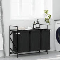 Wasmand 3 Vakken Met Plank Kleurig
