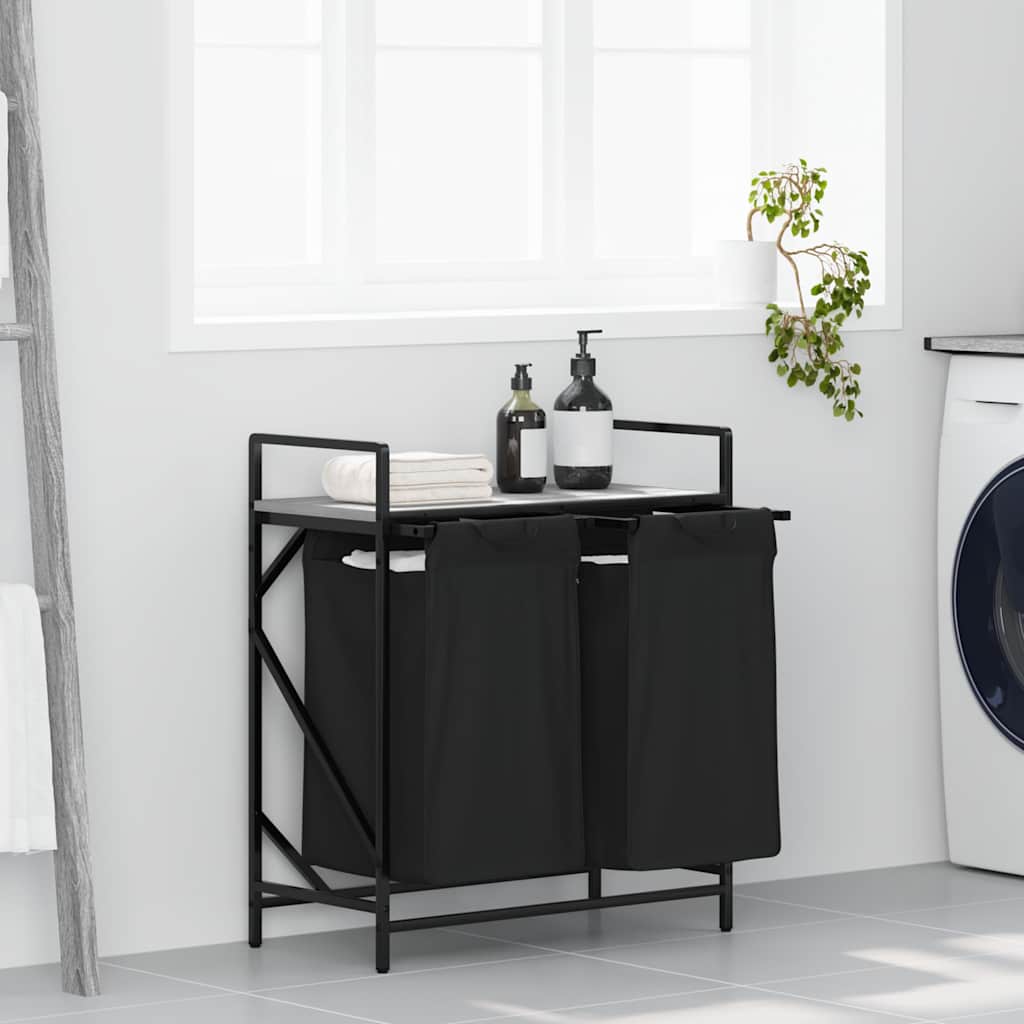 Wasmand 3 Vakken Met Plank Kleurig