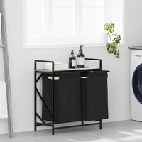 Wasmand 3 Vakken Met Plank Kleurig