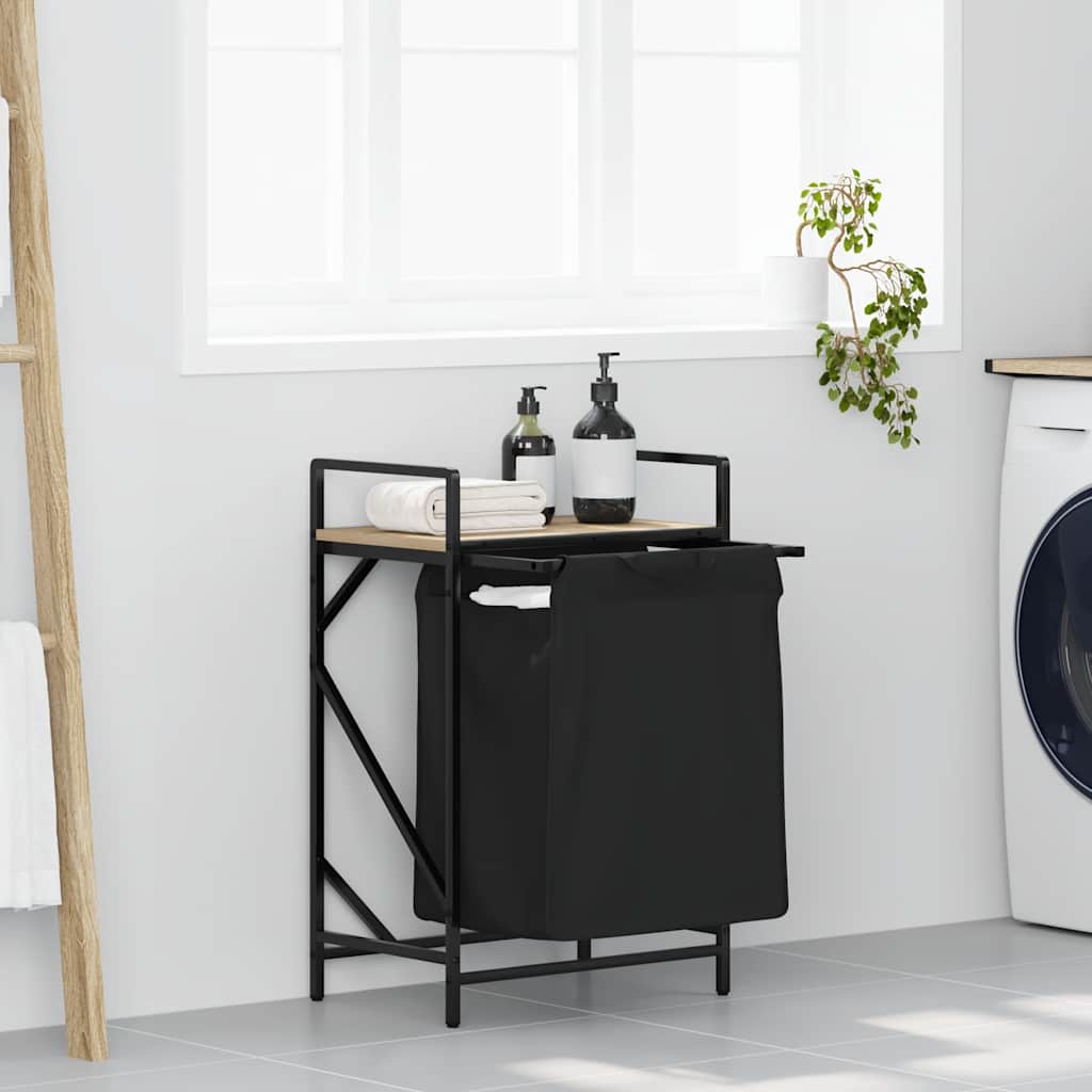 Wasmand 2 Vakken Met Plank Kleurig