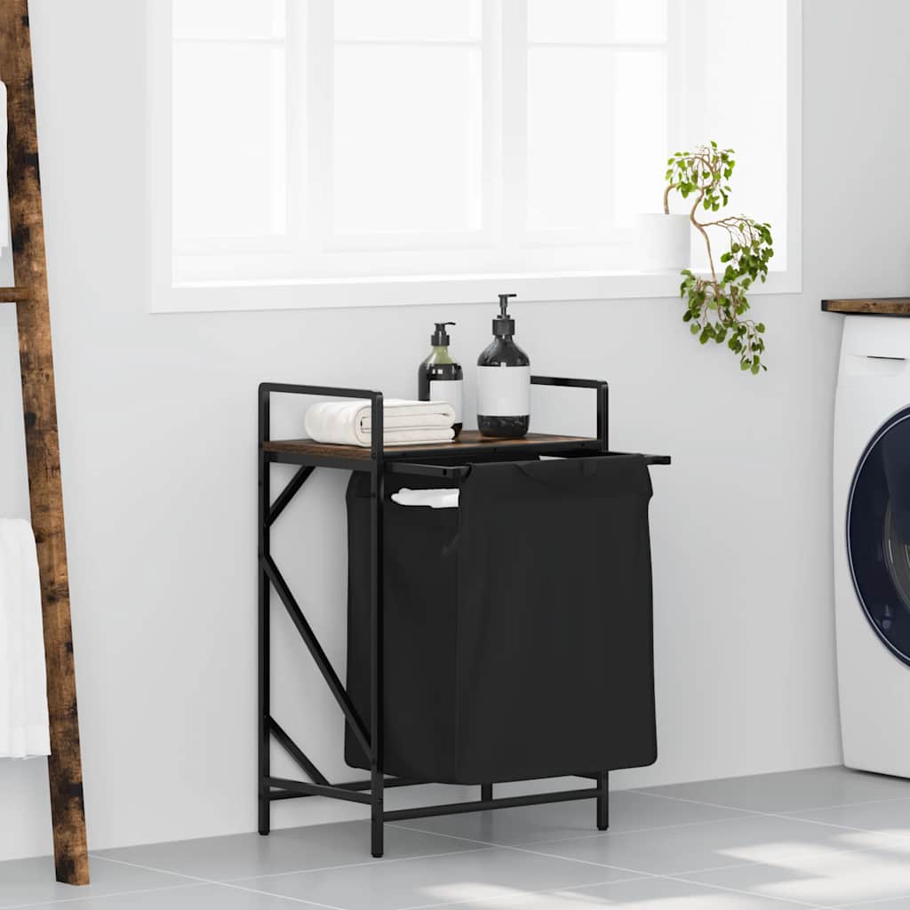Wasmand 2 Vakken Met Plank Kleurig