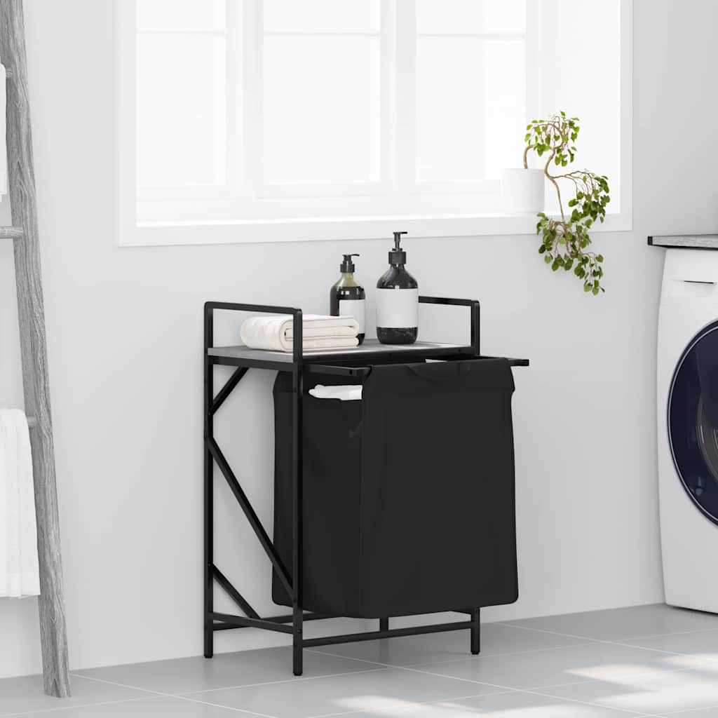 Wasmand 2 Vakken Met Plank Kleurig