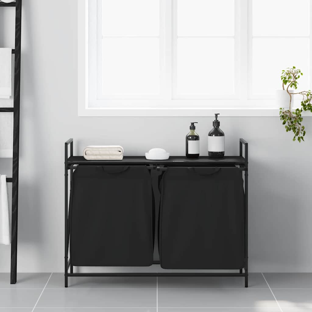 Wasmand 2 Vakken Met Plank Kleurig