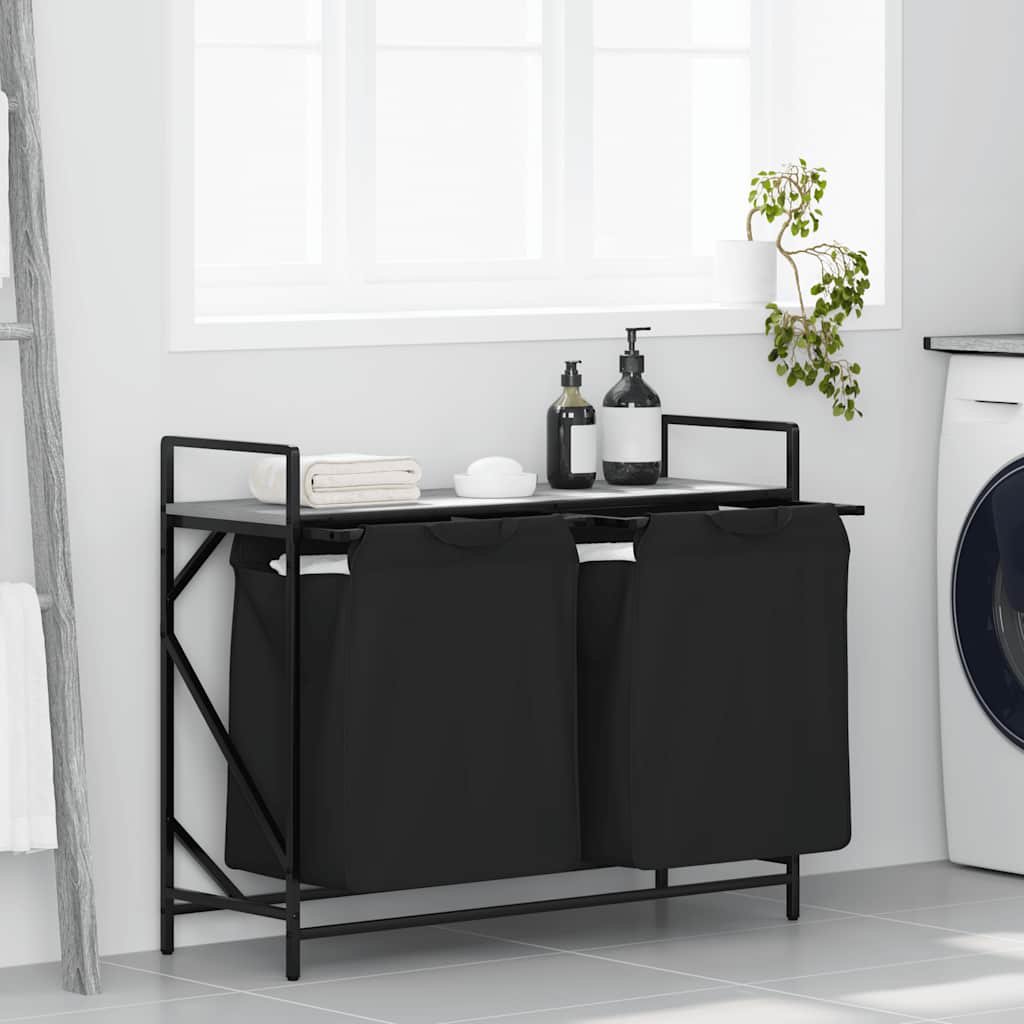 Wasmand 2 Vakken Met Plank Kleurig