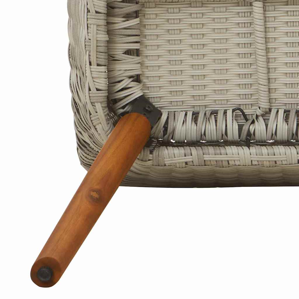 Tuinstoel 2 Pcs 62,5 X 55 X 82 Cm Poly Rattan