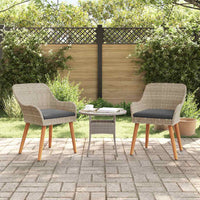 Tuinstoel 2 Pcs 62,5 X 55 X 82 Cm Poly Rattan