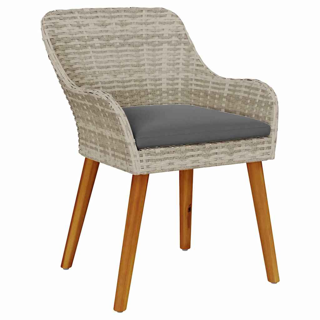 Tuinstoel 2 Pcs 62,5 X 55 X 82 Cm Poly Rattan