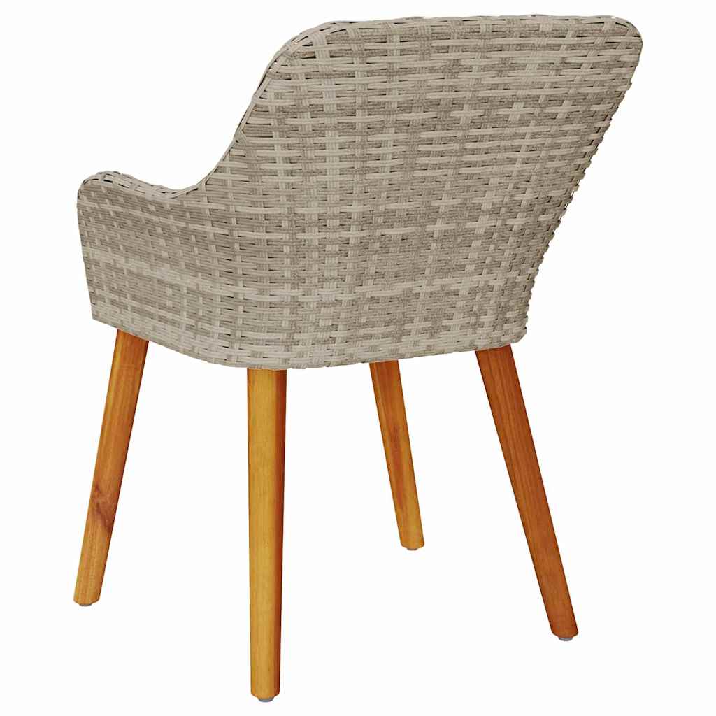 Tuinstoel 2 Pcs 62,5 X 55 X 82 Cm Poly Rattan