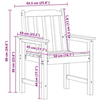 Tuinstoel 4 Pcs 65.5 X 59 X 88 Cm Polyetheen