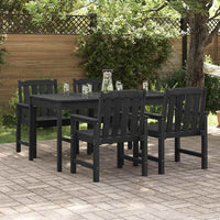 Tuinstoel 4 Pcs 65.5 X 59 X 88 Cm Polyetheen