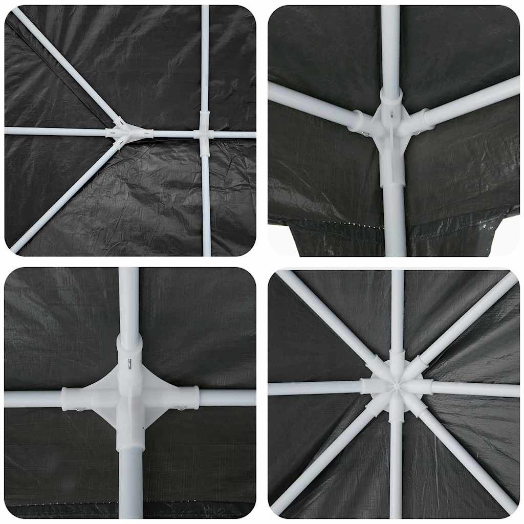 Partytent 400 X 400 X 266 Cm Polyethyleen En Staal