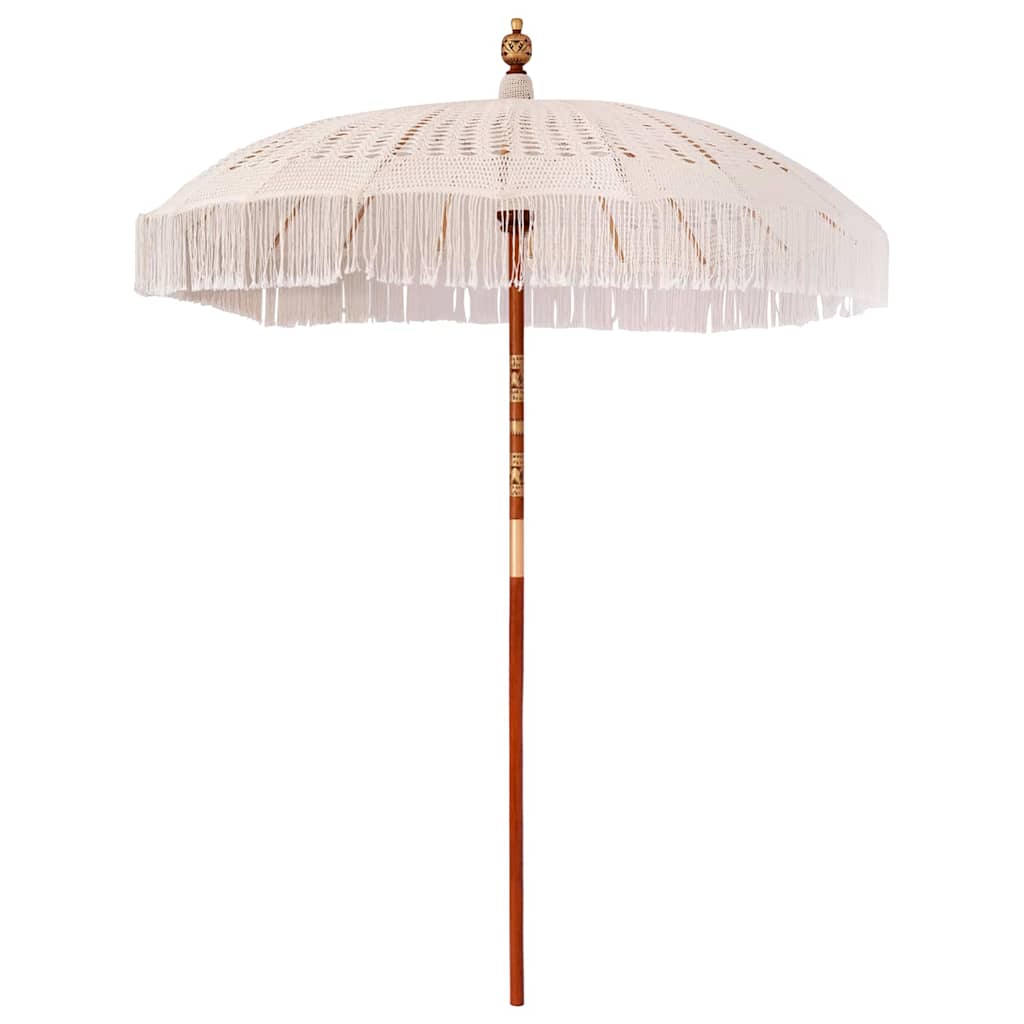 Macramé Parasol Crème 190 X 190 X 260 Cm