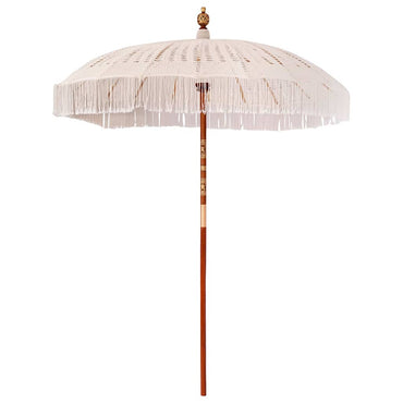 Macramé Parasol Crème 190 X 190 X 260 Cm
