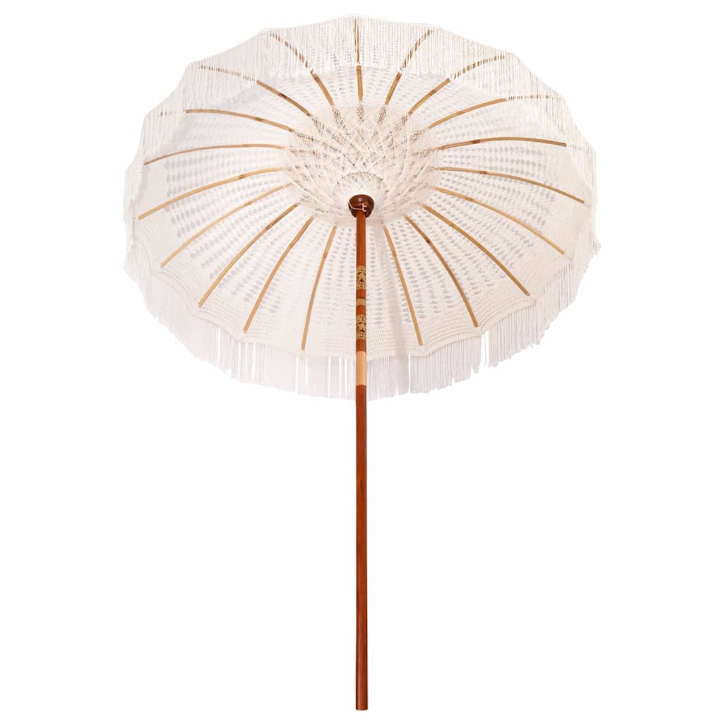 Macramé Parasol Crème 190 X 190 X 260 Cm