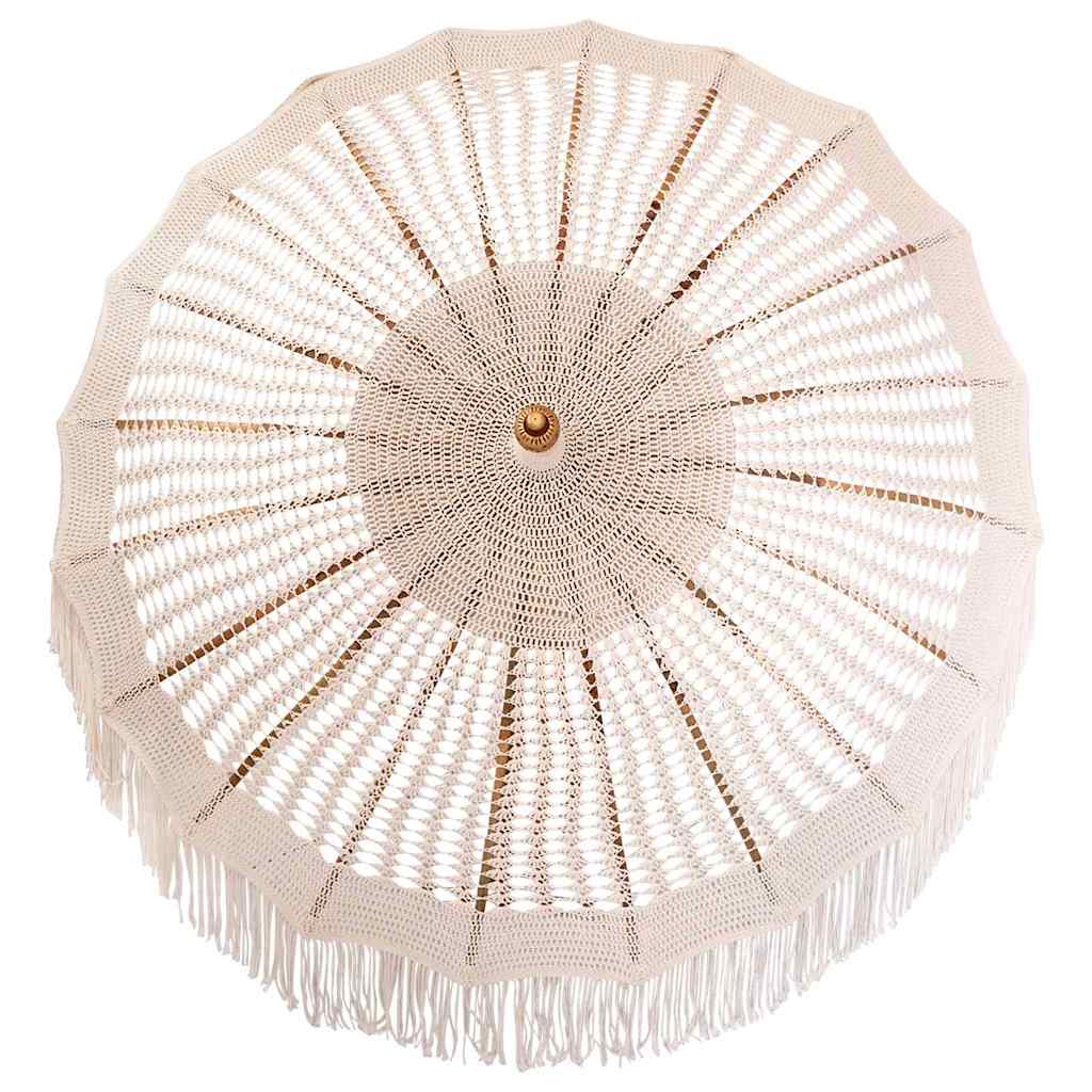 Macramé Parasol Crème 190 X 190 X 260 Cm