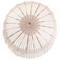 Macramé Parasol Crème 190 X 190 X 260 Cm