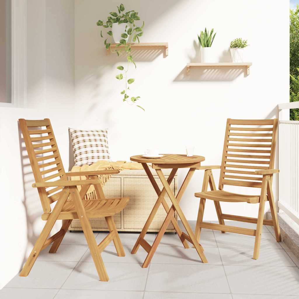 Tuinstoel 6 Pcs Bruin 52 X 64.5 X 108 Cm Massief Teakhout