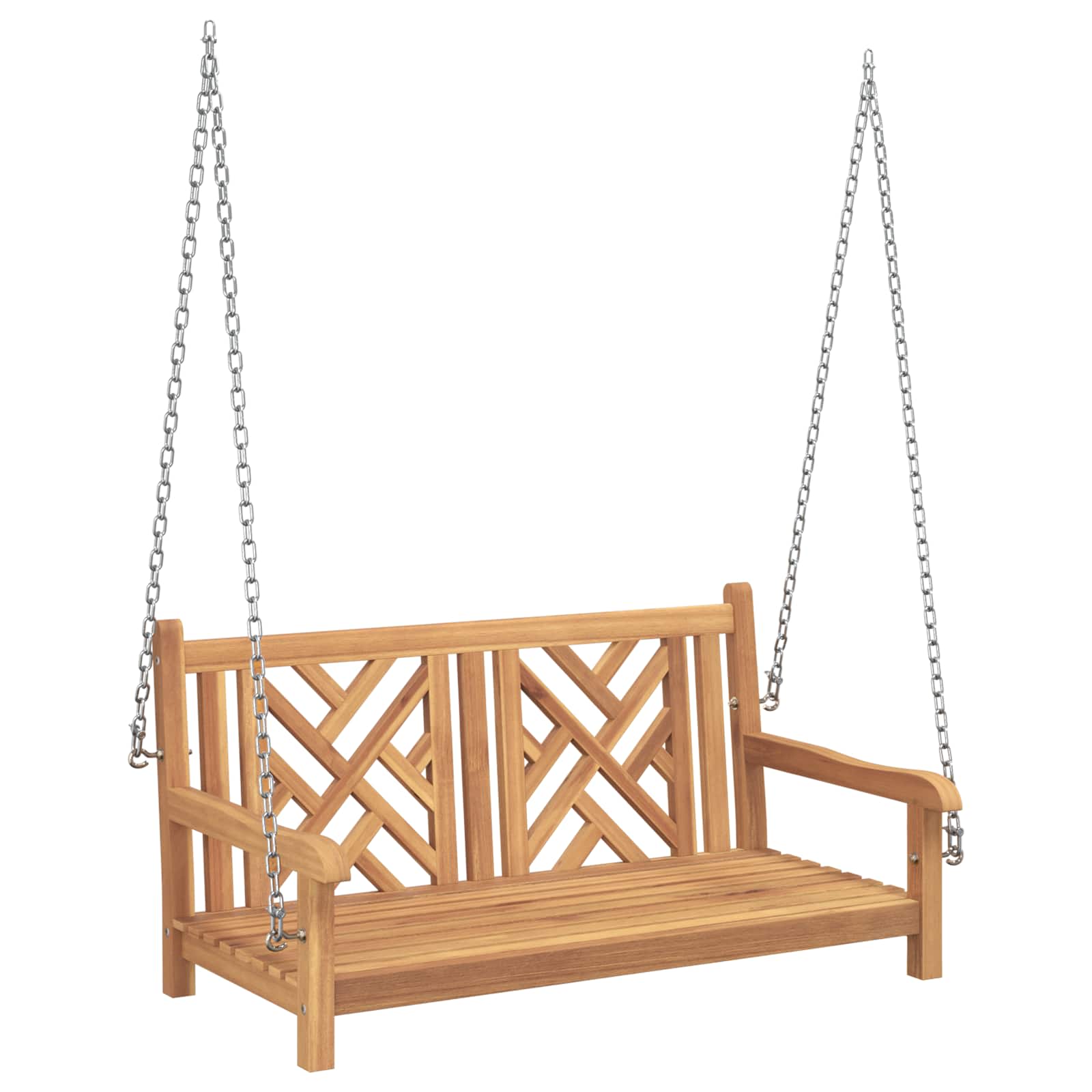 Schommelbank Bruin 114 X 60 X 64 Cm Massief Teakhout