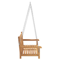 Schommelbank Bruin 114 X 60 X 64 Cm Massief Teakhout