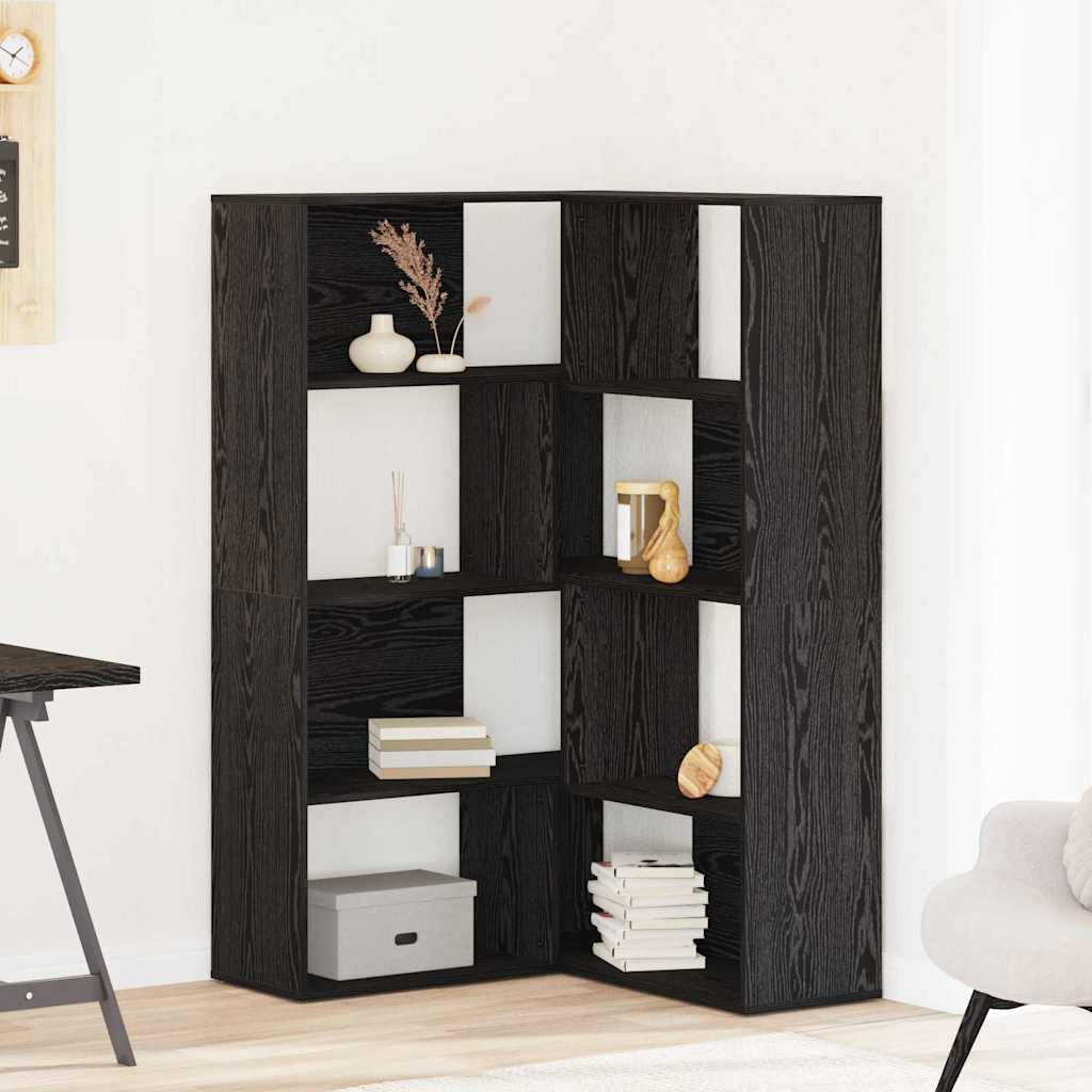 Boekenkast 4-Laags Hoek 85X85X140 Cm Bewerkt Hout