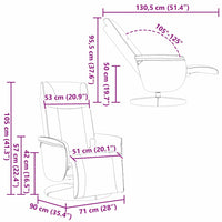 Draaibare Massagestoel 71 X 90 X 105 Cm Nep Leer
