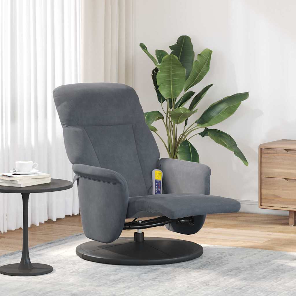 Massage Recliner Stoel 91 X 71 X 105 Cm Fluweel